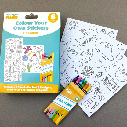 Colour Your Own Stickers - Dinosaur (CLKID003)