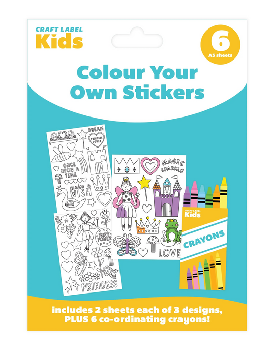 Colour Your Own Stickers - Fairy Princess (CLKID005)