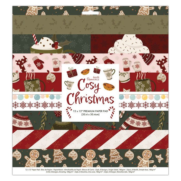 12 x 12" Paper Pack (32pk) - Cosy Christmas - Printable Heaven