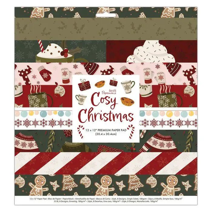 12 x 12" Paper Pack (32pk) - Cosy Christmas - Printable Heaven