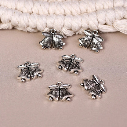 Christmas Bells Metal Charms (6pcs) (MLB-003) - Printable Heaven