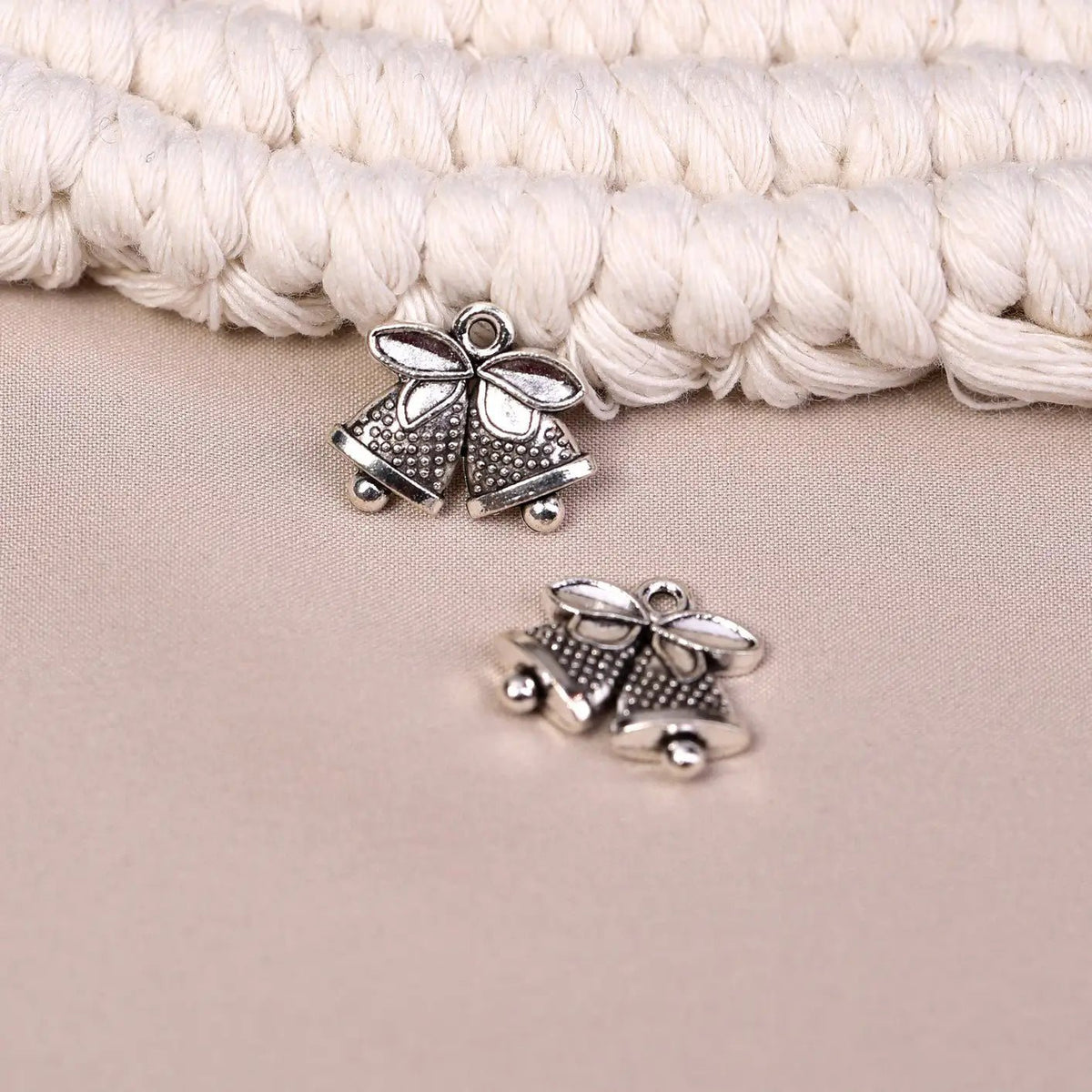 Christmas Bells Metal Charms (6pcs) (MLB-003) - Printable Heaven