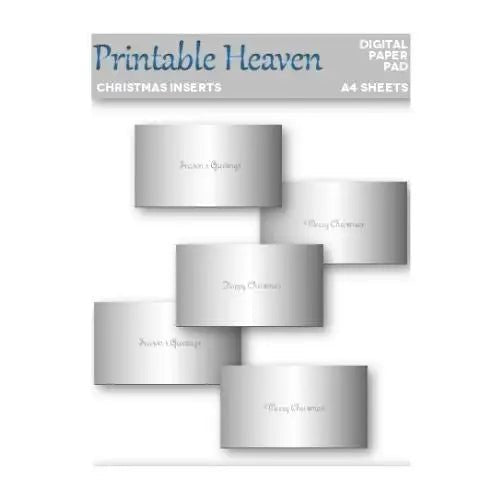 Download - Digital Paper Pad - Christmas Inserts - Printable Heaven
