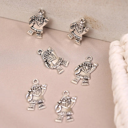 Christmas Santa Metal Charms (6pcs) (MLB-004) - Printable Heaven