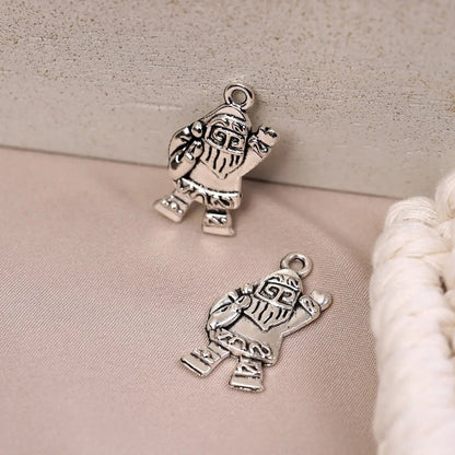 Christmas Santa Metal Charms (6pcs) (MLB-004) - Printable Heaven