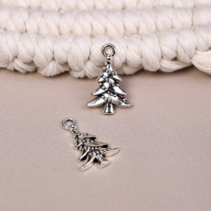 Christmas Tree Metal Charms (8pcs) (MLB-001) - Printable Heaven