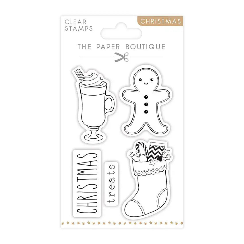 The Paper Boutique A6 Christmas Stamps - Christmas Treats (Set of 5) (PB1662) - Printable Heaven