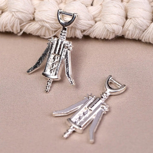 Corkscrew Metal Charms (8pcs) (MLB - 015) - Printable Heaven