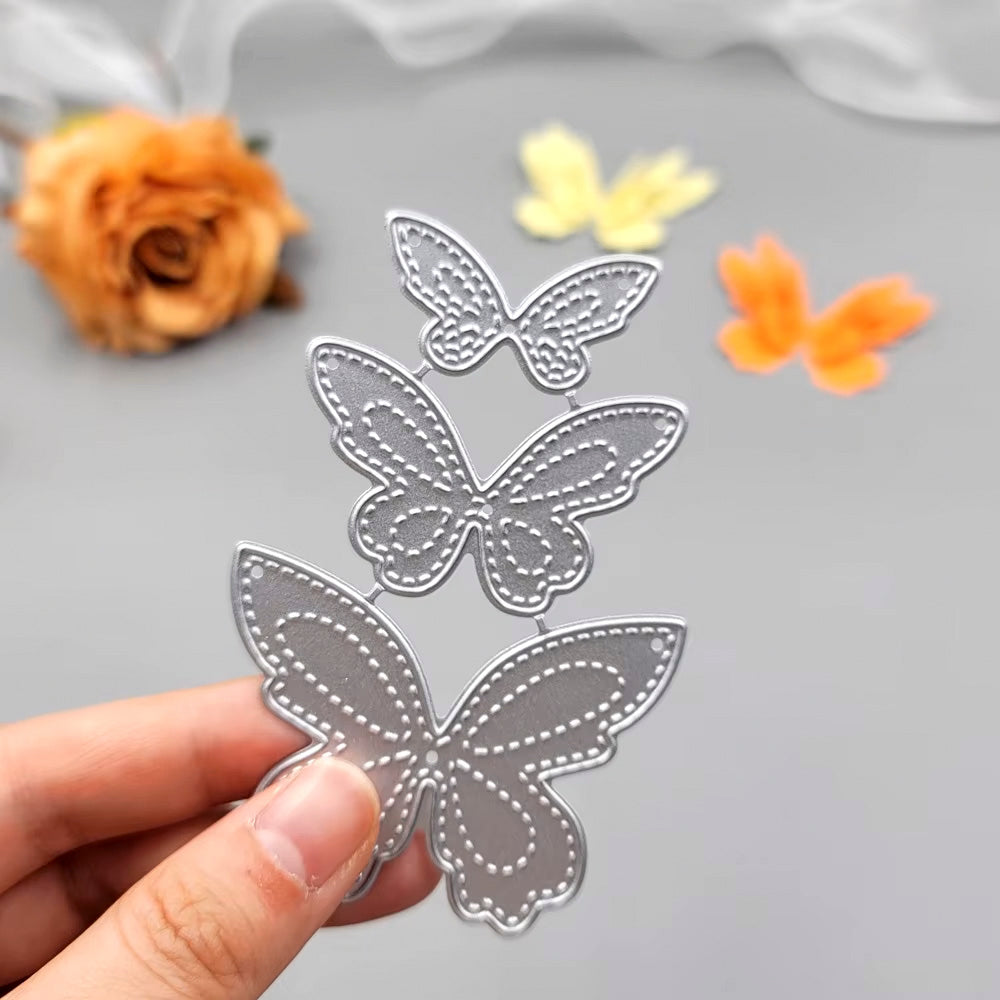 Printable Heaven Small Cutting Die - Stitch Detail Butterfly (3pcs) (A156)