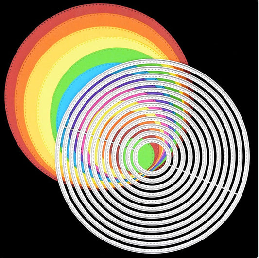 Printable Heaven Cutting Die Nesting Circles (12Pcs) (D138)