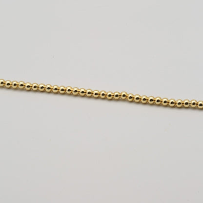 2.5mm Gold Mirror Pearls (100pcs)