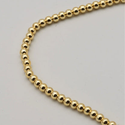 2.5mm Gold Mirror Pearls (100pcs)