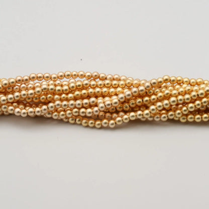 5mm Matt Gold Pearls (100pcs) - Printable Heaven