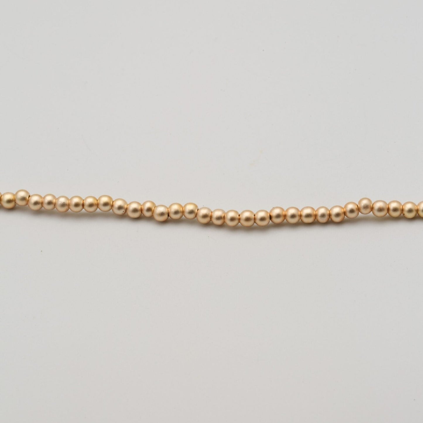 3mm Matt Gold Pearls (100pcs)