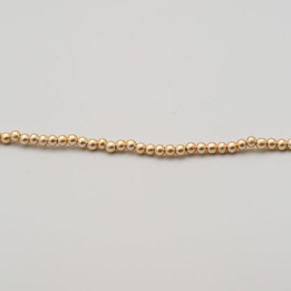 3mm Matt Gold Pearls (100pcs)