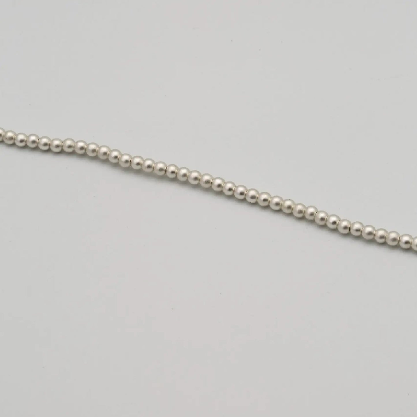 3mm Matt Silver Pearls (100pcs) - Printable Heaven
