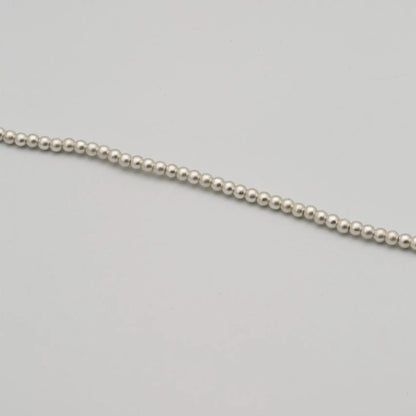 4mm Matt Silver Pearls (100pcs) - Printable Heaven