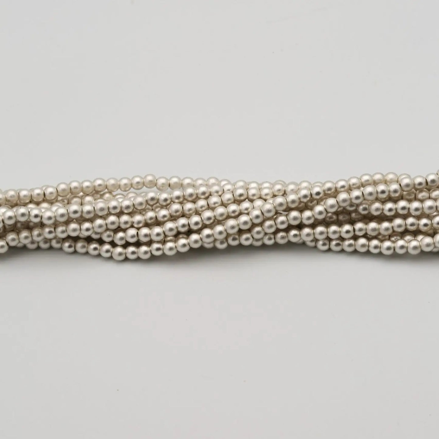 3mm Matt Silver Pearls (100pcs) - Printable Heaven