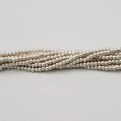 3mm Matt Silver Pearls (100pcs) - Printable Heaven