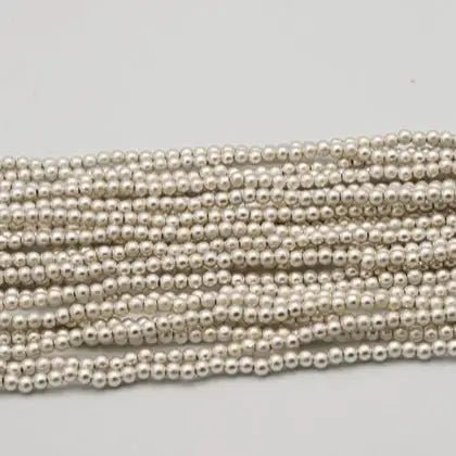 3mm Matt Silver Pearls (100pcs) - Printable Heaven