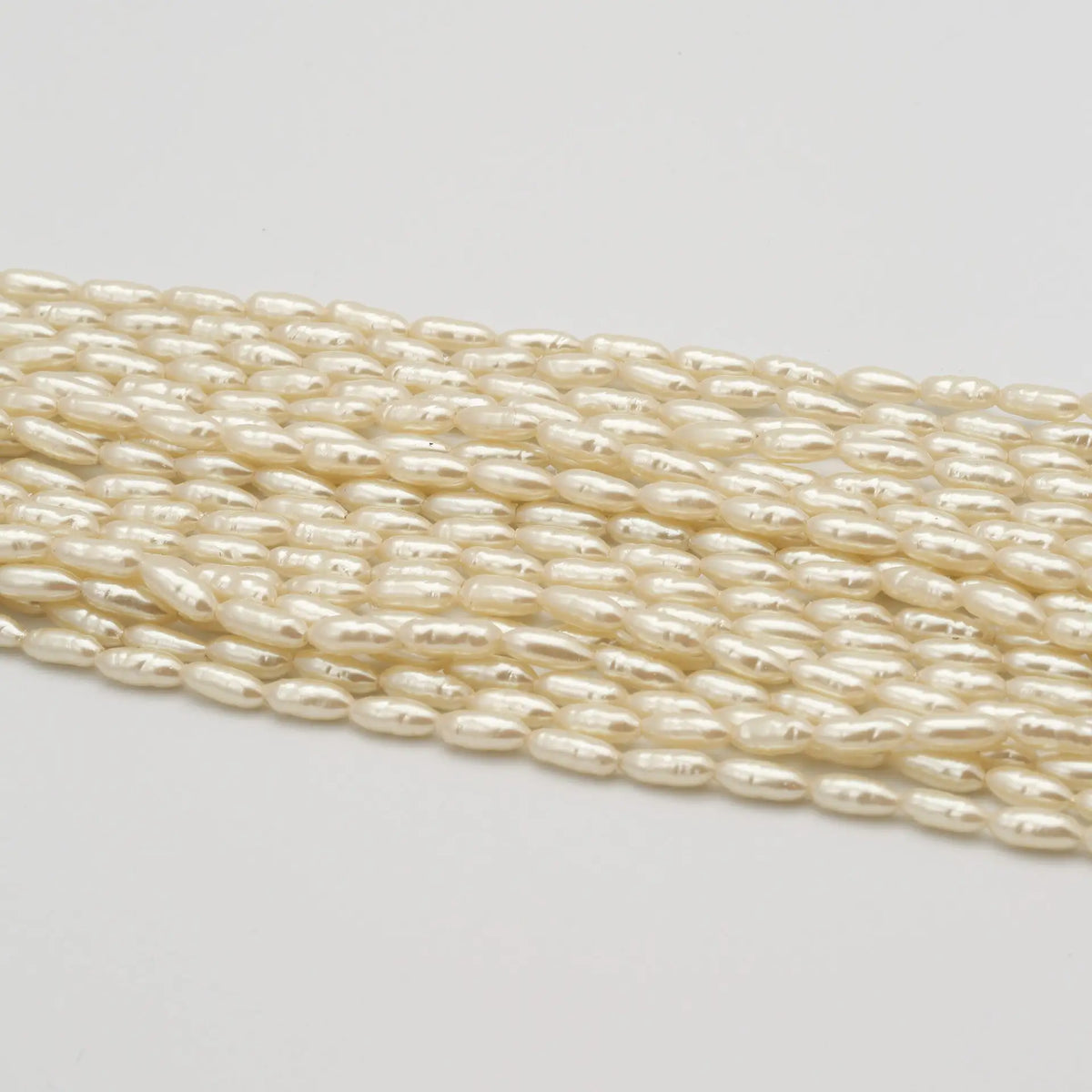 3 x 8mm Cream 'BIWA' Pearls (20pcs) - Printable Heaven
