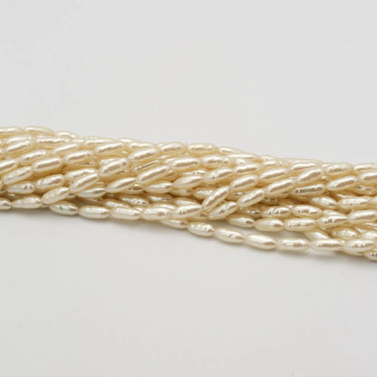 3 x 8mm Cream 'BIWA' Pearls (20pcs) - Printable Heaven