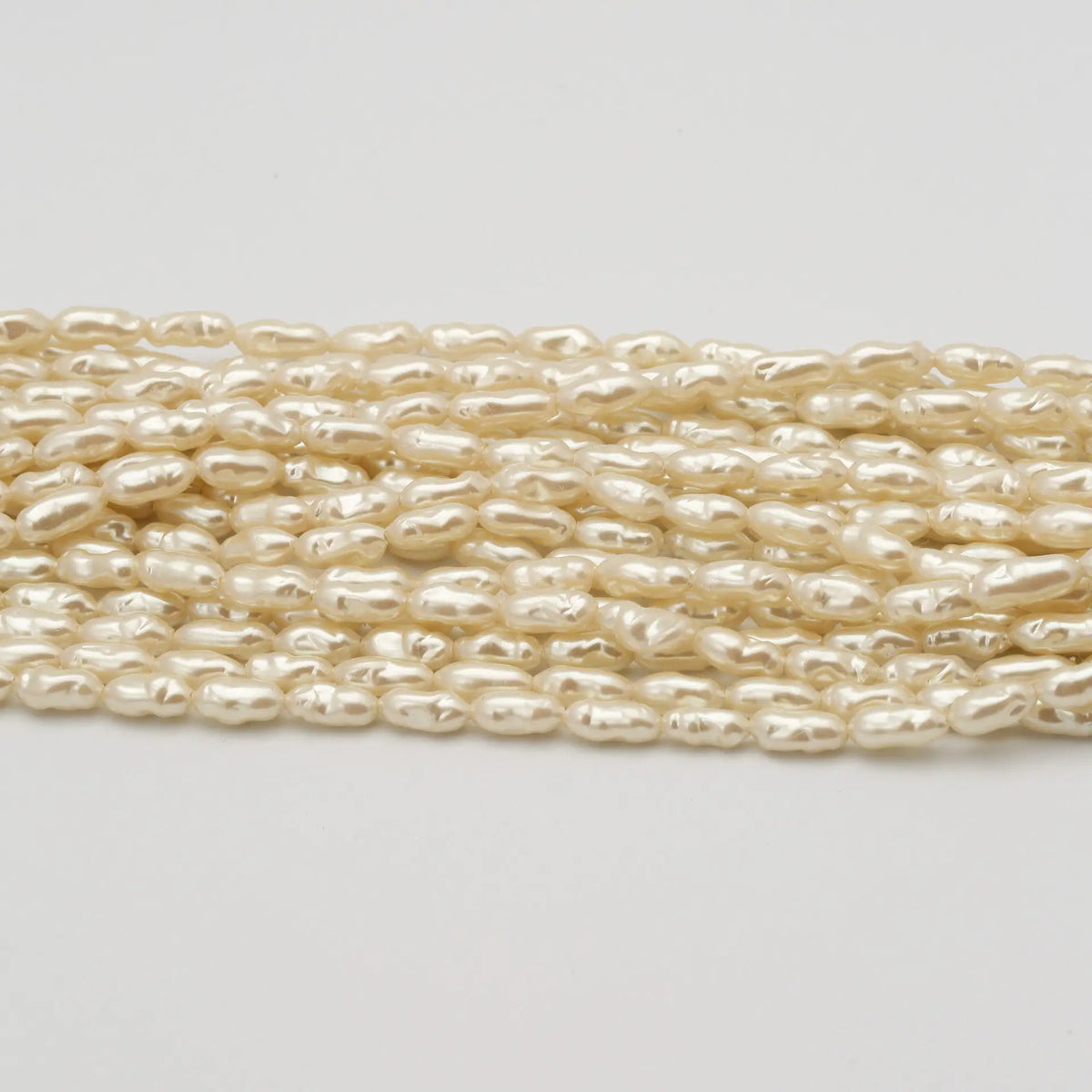4 x 8mm Cream 'BIWA' Pearls (20pcs) - Printable Heaven