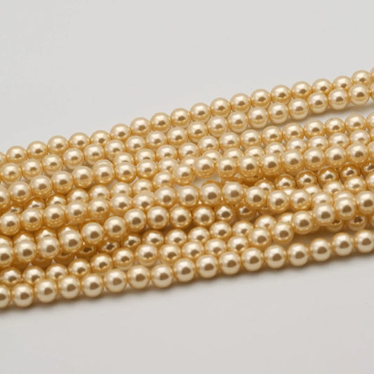 4mm Gold Pearls (100pcs) - Printable Heaven