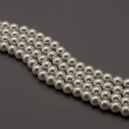 4mm White Pearls (100pcs) - Printable Heaven