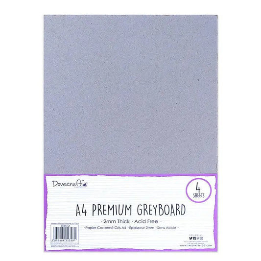 Dovecraft Essentials A4 Grey Board (DCBS157) - Printable Heaven