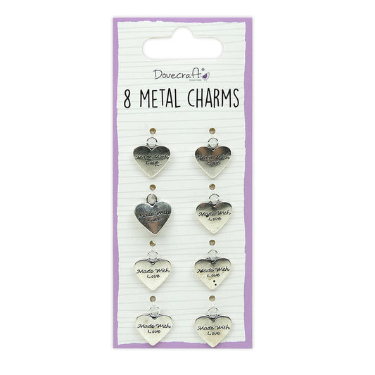 Dovecraft Essentials Metal Charms Silver (DCBS252)