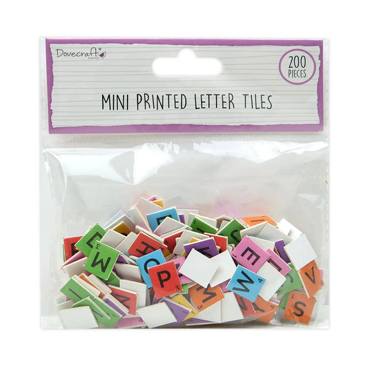 Dovecraft Mini Letter Tiles Brights (DCBS268) - Printable Heaven