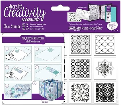 Creativity Essentials A6 Clear Stamp Set (12pcs) - Moroccan Tiles (DCE 907141 )