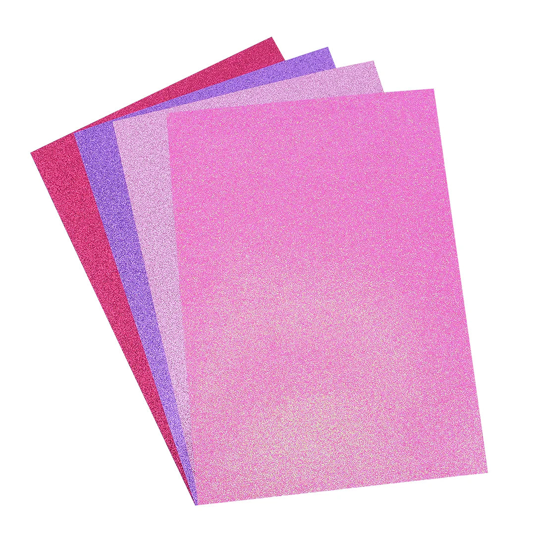 Dovecraft Glitter Card A4 Pad - Perfectly Pink (DCGCD033)