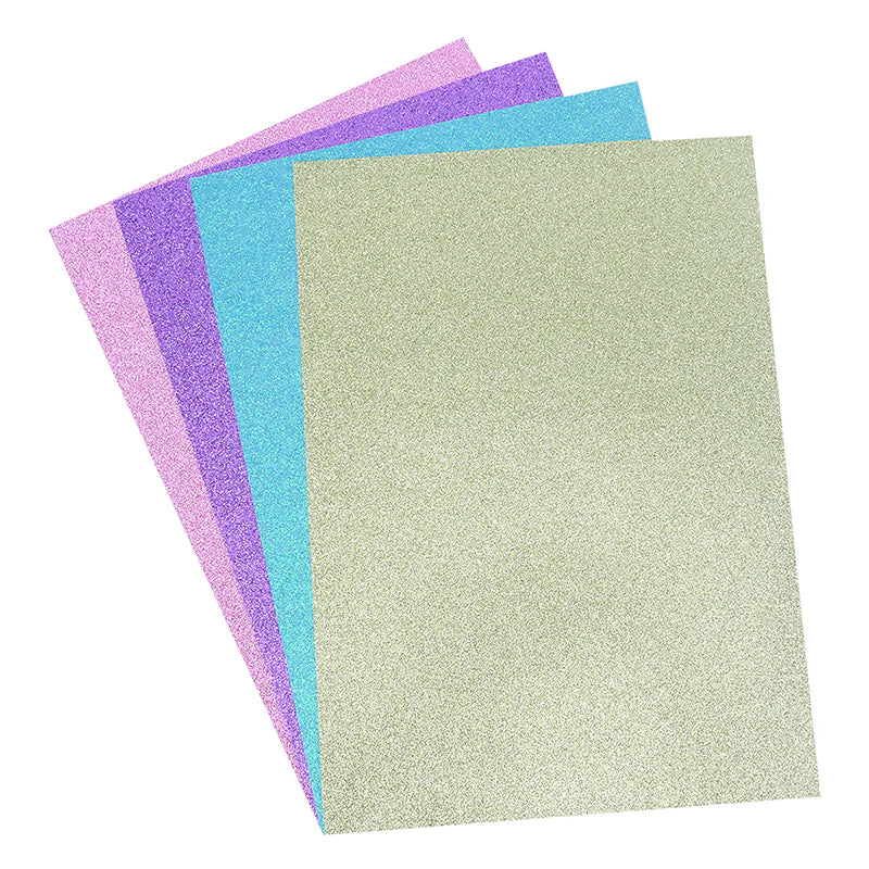 Dovecraft Glitter Card A4 Pad - Pastels (DCGCD03)