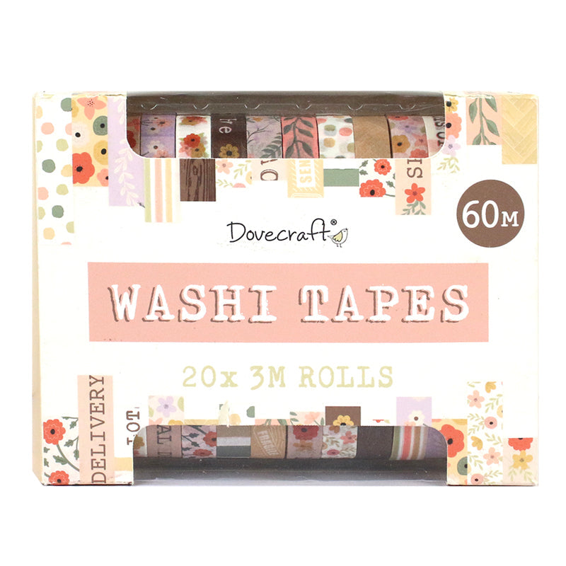 Washi Tape Box 20 Rolls - Pastel (DCWTB049)