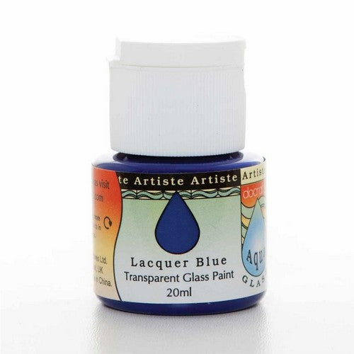Artiste Glass Paint (20ml) - Aquaglass - Lacquer Blue (DOA 764109 )