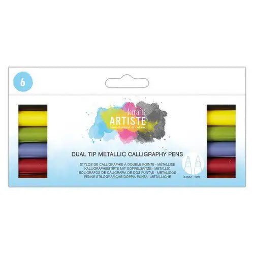 Dual Tip Calligraphy Pens (6pk) (DOA 851103 ) - Printable Heaven