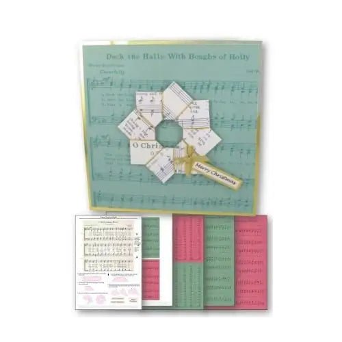 Download - Card Kit - Music Origami Wreath - Printable Heaven