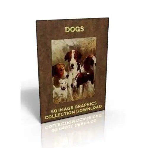 Download - 50 Image Graphics Collection - Dogs - Printable Heaven