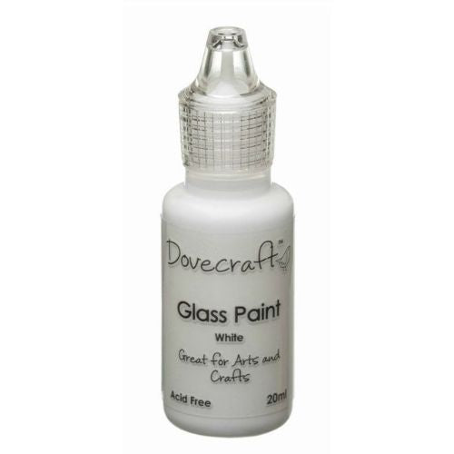 Dovecraft Glass Paint - White (DCBS134)