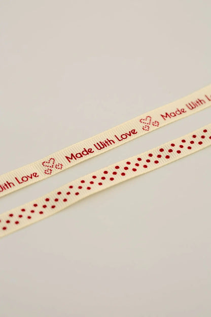 Dovecraft With Love Ribbon - Made with Love (2pk) - Printable Heaven