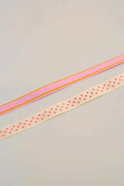 Dovecraft With Love Ribbon - Spots & Stripes (2pk) - Printable Heaven