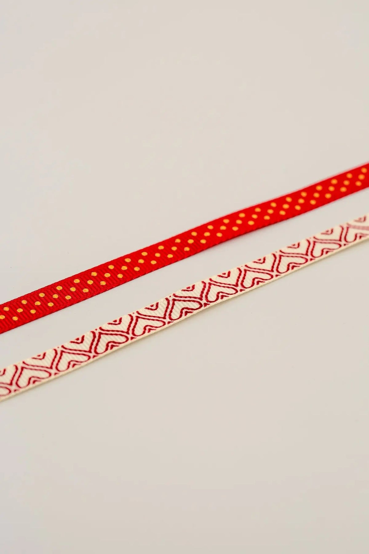 Dovecraft With Love Ribbon - Spots and Hearts (2pk) - Printable Heaven