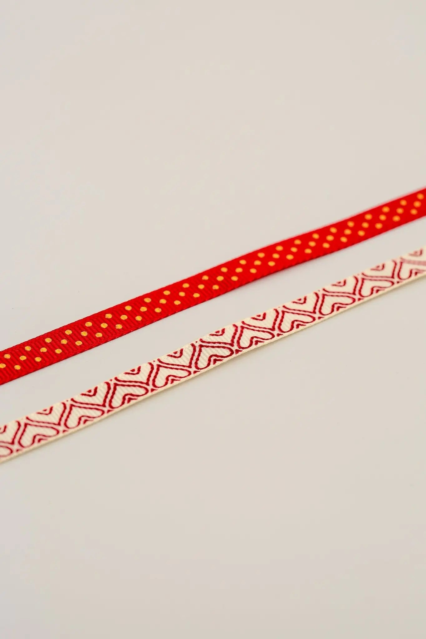 Dovecraft With Love Ribbon - Spots and Hearts (2pk) - Printable Heaven