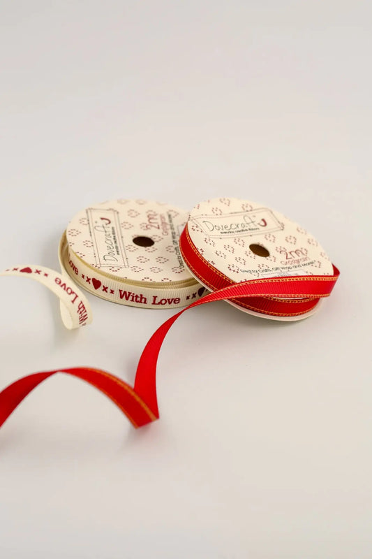 Dovecraft With Love Ribbon - With Love (2pk) - Printable Heaven