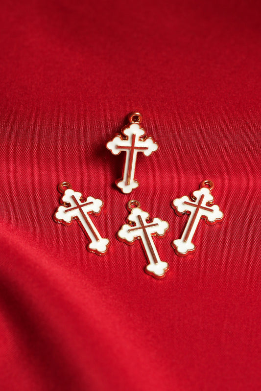 Cross Metal Charms (4pcs) (MLB-043)