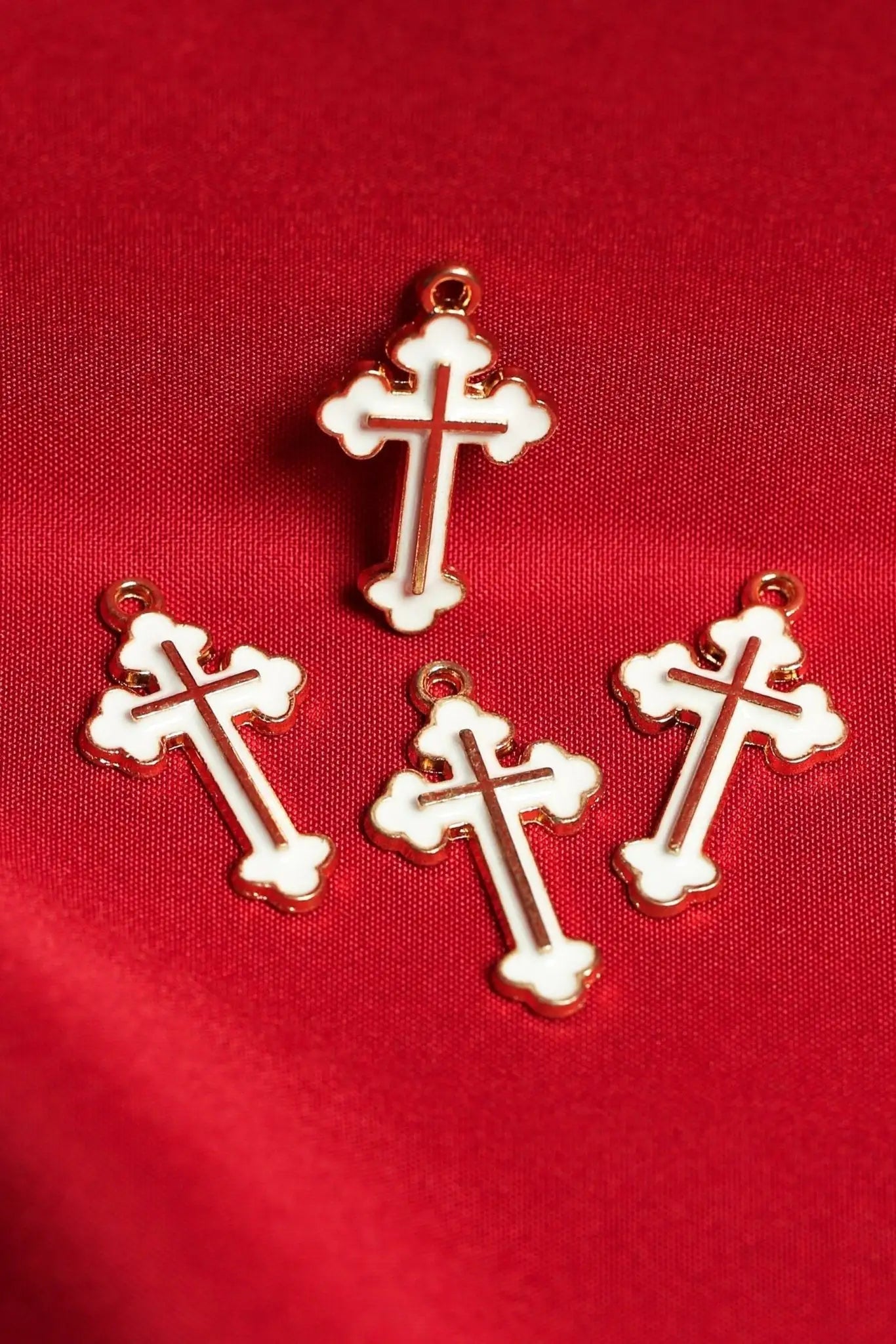 Cross Metal Charms (4pcs) (MLB-043) - Printable Heaven