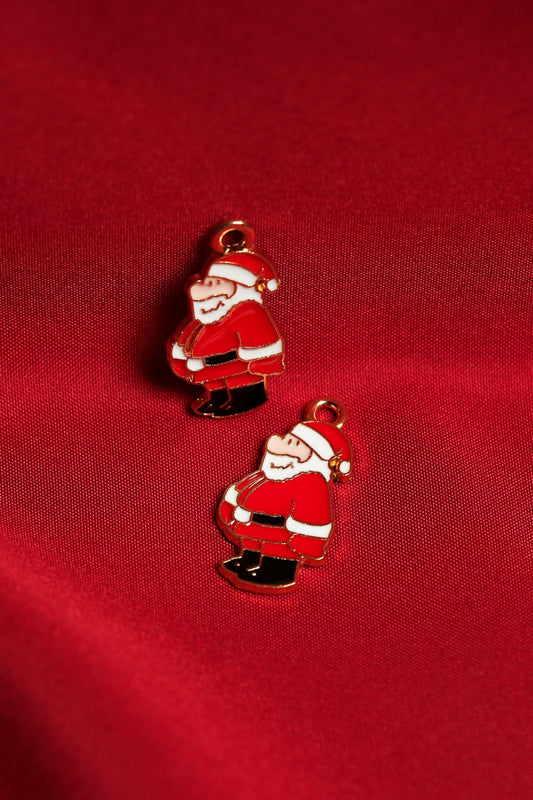 Santa Claus Metal Charms (2pcs) (MLB-055)