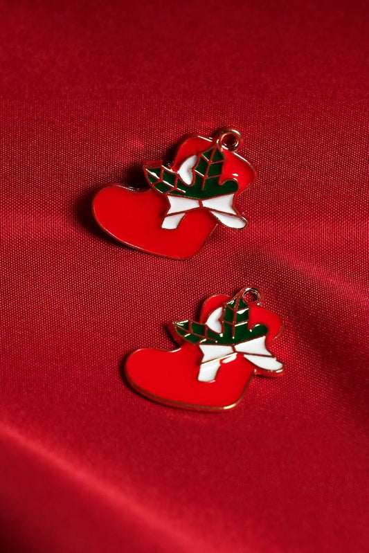 Christmas Stocking Metal Charms (2pcs) (MLB-059) - Printable Heaven
